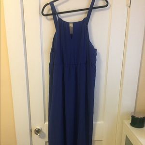 Color block maxi dress